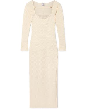 Casablanca Paris Robe En Maille Texturée - Natural