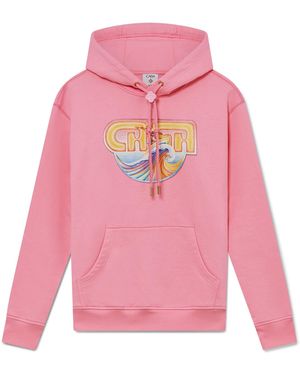 Casablanca Paris Sweat À Capuche Casa Surf - Pink
