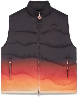 Casablanca Paris Gilet Matelassé En Nylon Dégradé - Multicolour