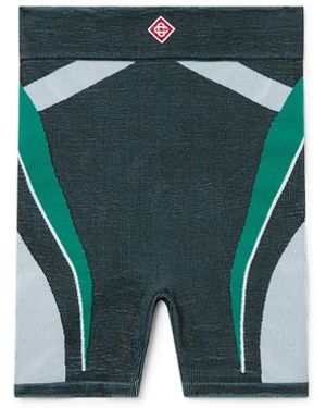 Casablanca Paris Short Sans Coutures Casa Sport - Green