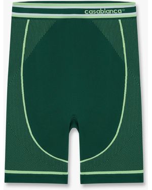 Casablanca Paris Seamless Shorts, By - Green