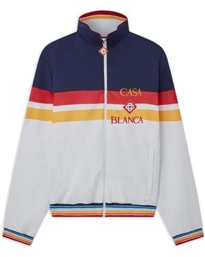 Casablanca Paris Veste De Survêtement Colour Block - Blue