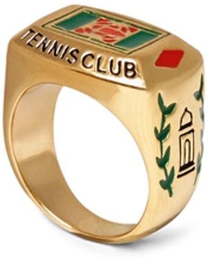 Casablanca Paris Tennis Club Ring, By - Metallic