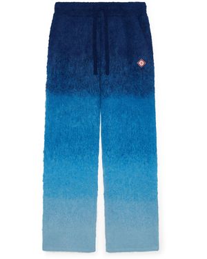 Casablanca Paris Pantalon En Mohair Dégradé - Blue