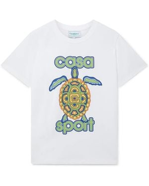 Casablanca Paris T-Shirt À Manches Courtes Casa Turtle - White