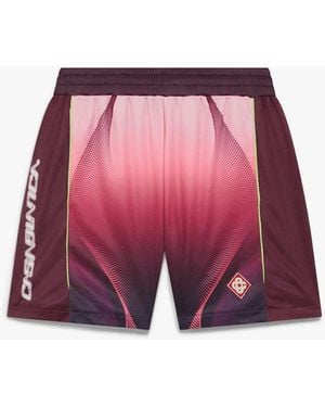 Casablanca Paris Short De Football Dégradé Aubergine - Red