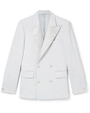 Casablanca Paris Veste De Smoking Croisée - White