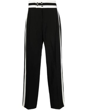 Casablanca Paris High Waisted Cummerbund Trousers, By - Black