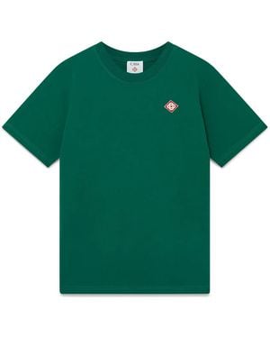 Casablanca Paris T-Shirt À Manches Courtes Avec Logo Diamant Evergreen
