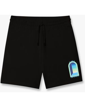 Casablanca Paris Mint L'Arche Sweatshorts - Black