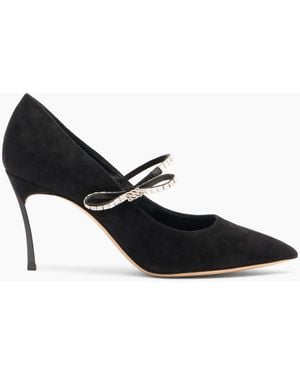 Casadei Starsway Blade Court Shoes - Black