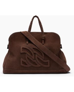 Casadei Park Avenue Velour Bag - Brown