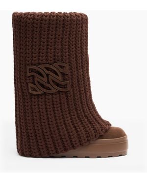 Casadei Double Face High Boot - Marrone