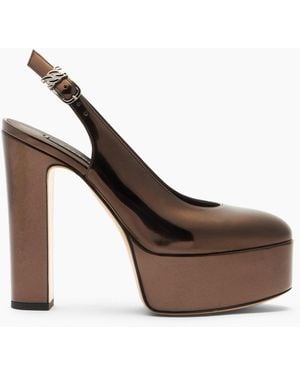 Casadei Patty Platform Interstellar Sandal - Brown