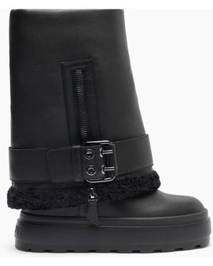 Casadei Nappa Leather Double Face Valsenales Boots - Black