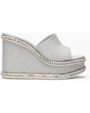 Casadei Sirio Strass Wedge - Grey