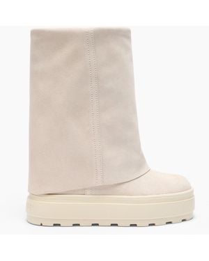 Casadei Double Face High Boot - Natural