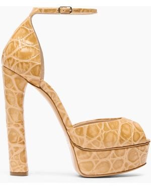 Casadei Flora Jurassic Platform Sandals - Metallizzato