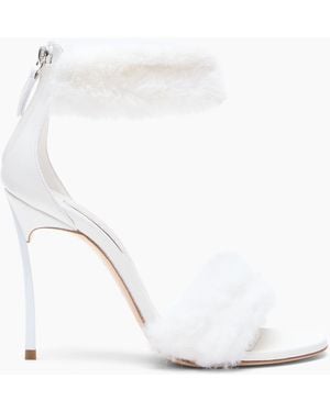 Casadei Blade Diva Minorca Sandal - White