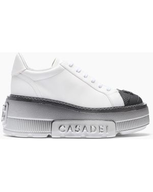 Casadei Nexus Toe Cap Sneakers - Bianco