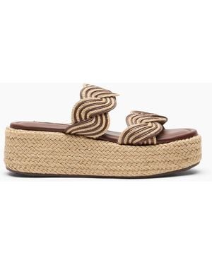Casadei Thaiti Wedge - Natural