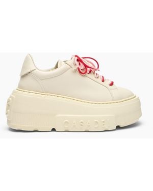 Casadei Nexus Trainer With Contrasting Lace - Pink