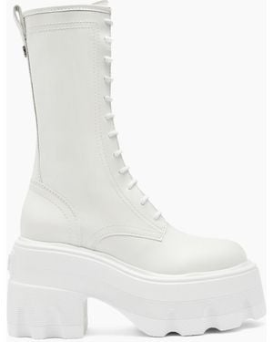 Casadei Lace-Up Boots - White