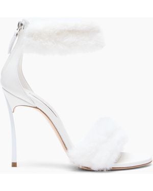 Casadei Blade Diva Minorca Sandal - White