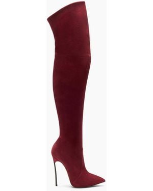 Casadei Blade Over The Knee - Red