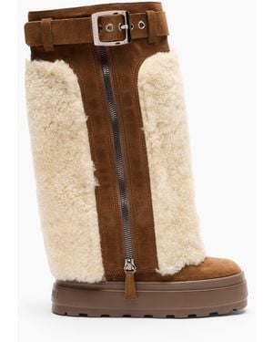 Casadei Double Face Ontario Boot - Brown