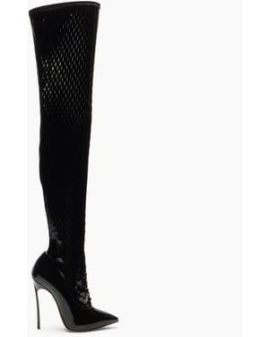 Casadei Ultravox Over The Knee - Black