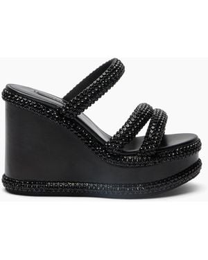 Casadei Sirio Strass Wedge - Black