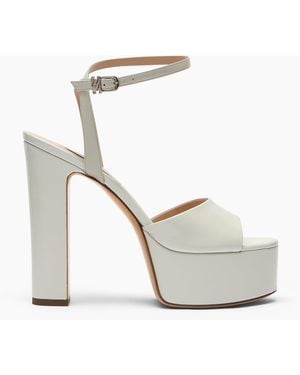 Casadei Patty Platform Dream Lac Sandal - White