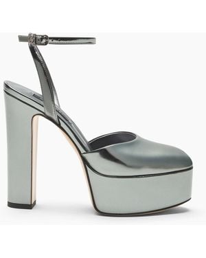 Casadei Patty Platform Interstellar Sandal - Metallic