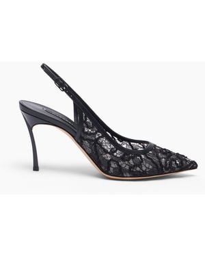 Casadei Blade Chantilly Slingback - Blue