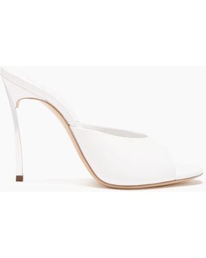 Casadei Blade Minorca Mules - White