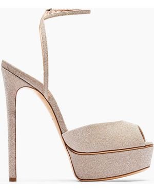 Casadei Flora Solar Eclipse Platform Sandals - White
