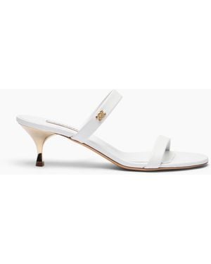 Casadei Chic Julia Kitten Mule - White