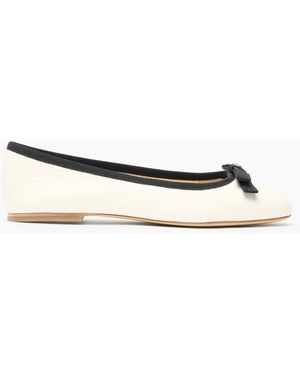 Casadei Leather Ballet Flats - White