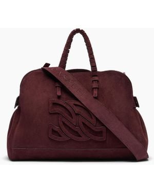 Casadei Park Avenue Velour Bag - Viola