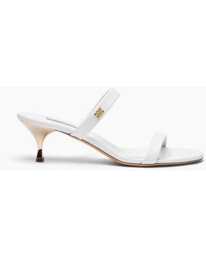 Casadei Chic Julia Kitten Mule - White