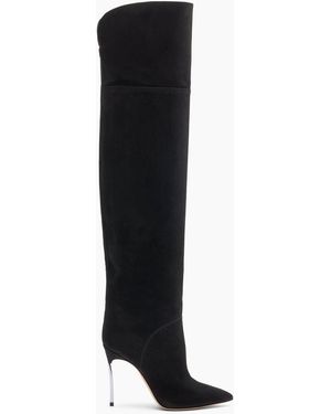 Casadei Blade Corsair Over The Knee - Black