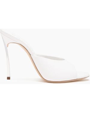 Casadei Blade Minorca Mules - White