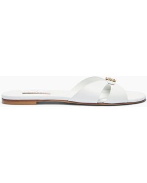 Casadei Jane Slide Sandal - White