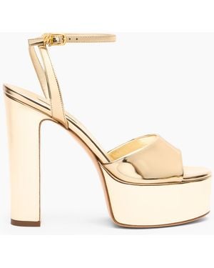 Casadei Patty Platform Interstellar Sandal - Metallic