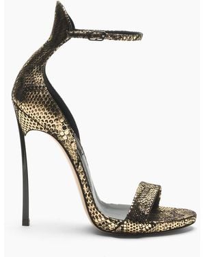Casadei Cappa Blade Goldfinger Sandal - Metallic