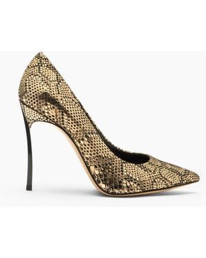 Casadei Blade Goldfinger Pump - Metallic