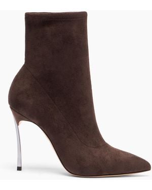 Casadei Blade Stretch Ankle Boot - Brown