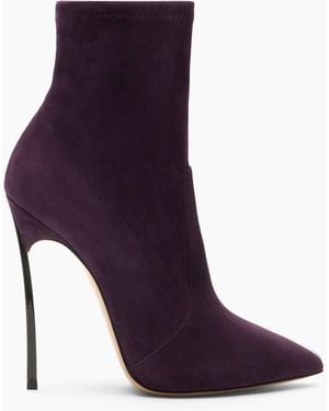 Casadei Blade Ankle Boot - Purple