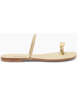 Casadei Soraya Solar Eclipse Flat Sandals - Natural